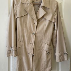 Medium Car length Gallery Rain Jacket. 17” armpit to armpit